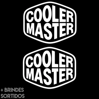 2 Adesivos Cooler Master Gamer PC Notebook premium vinil