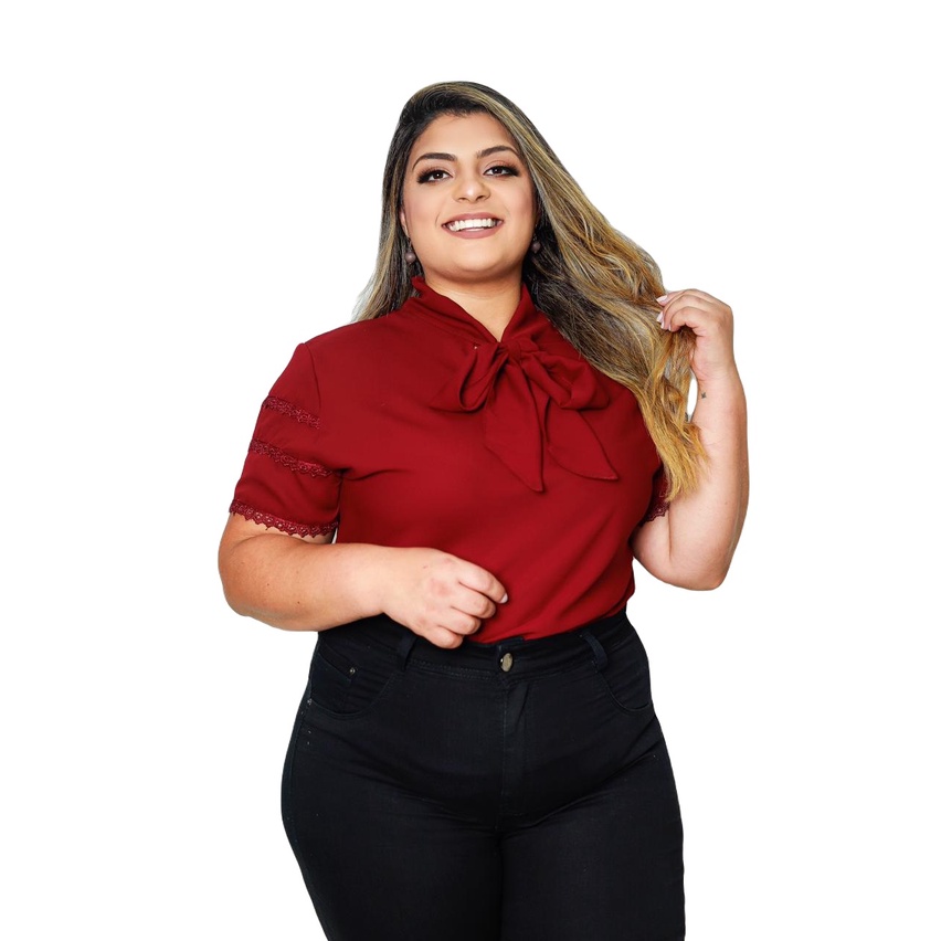 Camisa Feminina Plus Size Tamanhos G1 G2 G3 Linda Sku:bp13