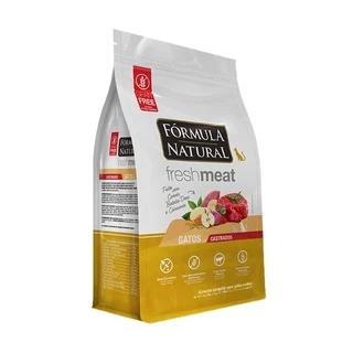 Ração Fórmula Nat Freshmeat Gatos Ad Castrados Carne 1Kg