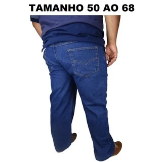 Calça Jeans Masculina Tradicional Tamanho Grande Com Lycra Numero 50 ao 68 98% Algodão 2% Elastano Ótimo Acabamento