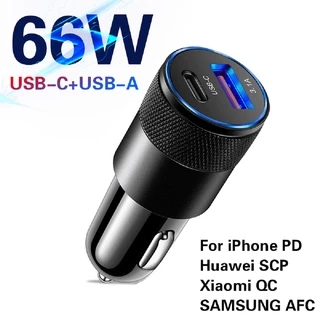 Carregador De Carro USB 3.1a QC3.0 Tipo C Adaptador De Carregamento Rápido PD No Carro Para IPhone Samsung