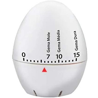 Timer De Cozinha Formato Ovo Cozido Temporizador 3 Estágios