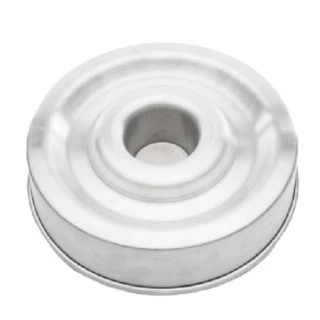 Forma Torta Suiça Ballerine Rebaixada 26x6cm / Modelo Pudim Bolo Caseiro com Furo Rebaixa em Aluminio