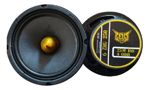 ベア Alto Falante Mid Bass Zeus 250 Zmg 6 Polegadas 500 Wrms (par