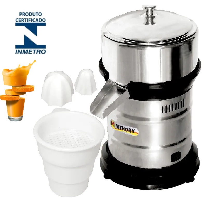 Espremedor Extrator De Suco Laranja Limão Industrial Inox Profissional ...