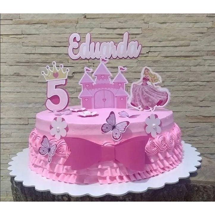 bolo de princesa de 6 anos