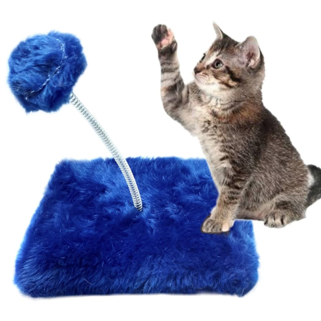 brinquedo de gato mola estimulante gato feliz barato promoção arranhador gatos pelucia Brinquedo de Mola com bolinha, pelúcia na base e bola, brinquedo anti stress promoção oferta, entrega rápida.