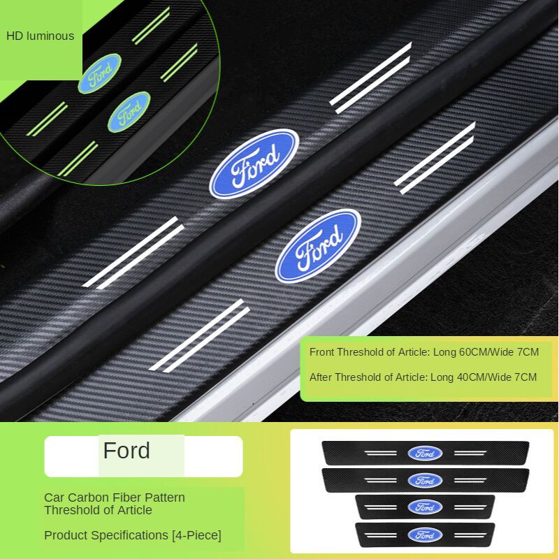 Ford Car Threshold Strip Glow In The Dark Ford Ranger T6 T7 Fiesta Foco ...