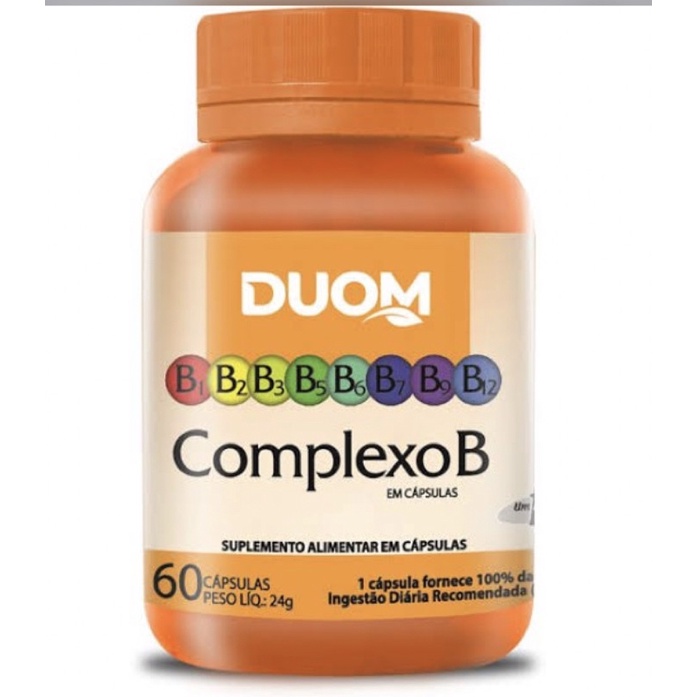 COMPLEXO B 60 CAPSULAS X 400MG DUOM | Shopee Brasil