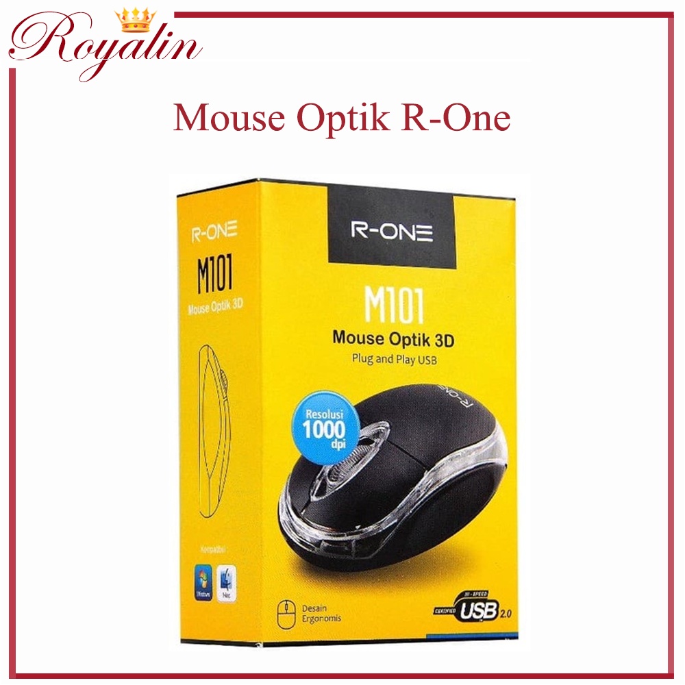 MOUSE OPTIC USB R-ONE MOUSE R ONE MOUSE Com LED | Shopee Brasil