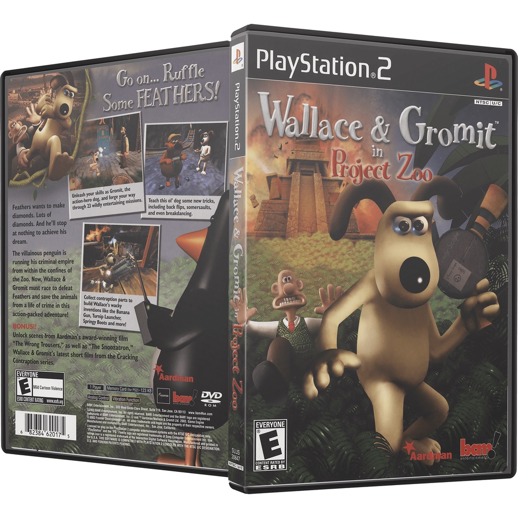 Wallace & Gromit in Project Zoo (USA) para ps2 | Shopee Brasil