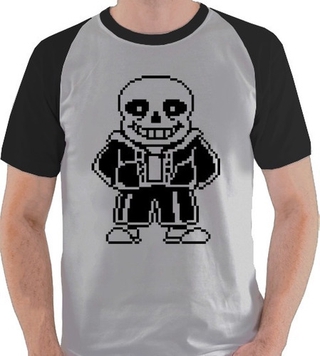 Camisa Camiseta Básica Unissex Skull Undertale