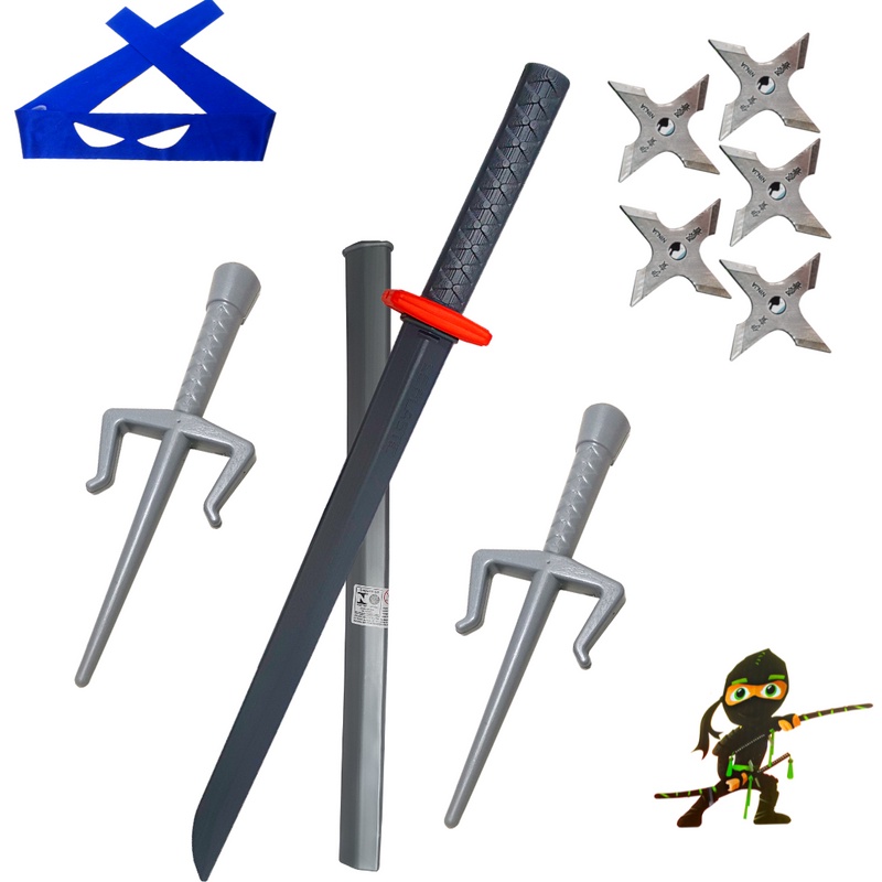 Espada De Brinquedo Guerreiro Ninja Pirata Mosqueteiro 45cm