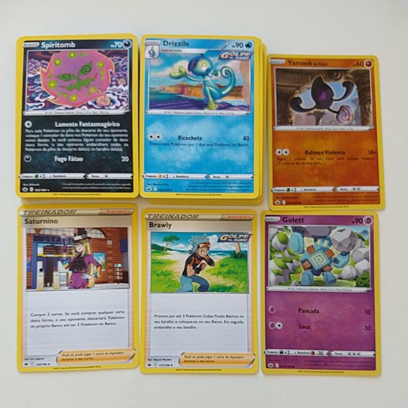 Lote de 7 Cartas de Pokémon Reverse Foil - Slightly Played em inglês