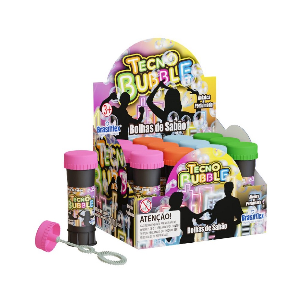 Bolhas de Sabão 60ml com Jogo Princesas Brasilflex Individual