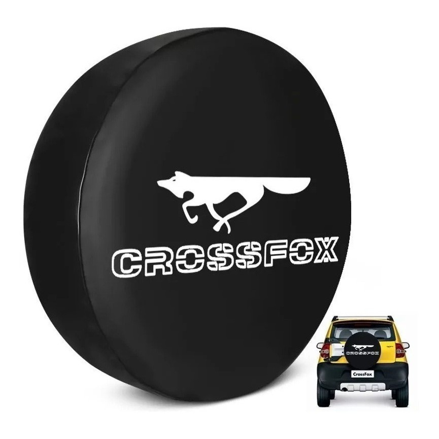 Capa De Estepe Pneu Crossfox Com Cadeado Rapoza