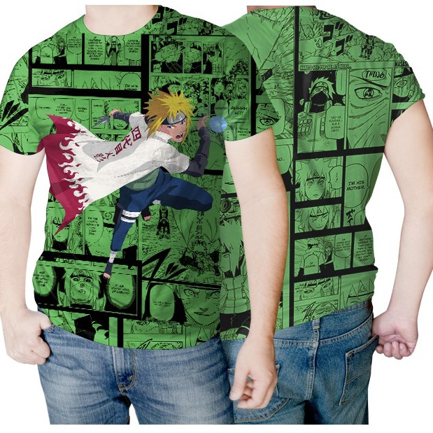 Camiseta Minato Quarto Hokage Anime Naruto Unissex - Escorrega o Preço