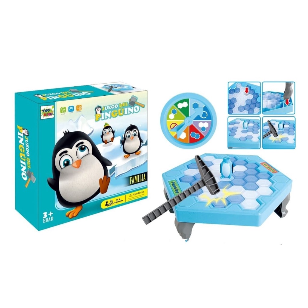 Jogo Pinguim Game Quebra Gelo Brinquedo InterativoART BRINKTabuleiroOficina  Brinquedos