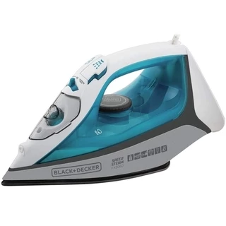 Ferro de Passar Roupa a Vapor e a Seco Black + Decker FX3060 Ceramic Gliss com Spray Branco e Azul