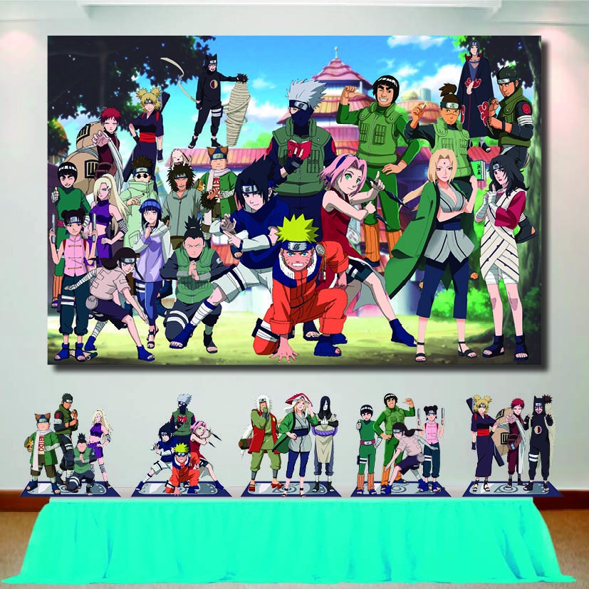 KIT COMPLETO NARUTO - PAINEL E DISPLAYS MDF