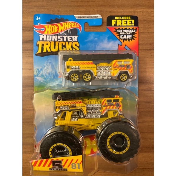 Carrinho Hot Wheels Monster Trucks Jogo de Construção 5 Alarm HHD19 -  Mattel, Shopping