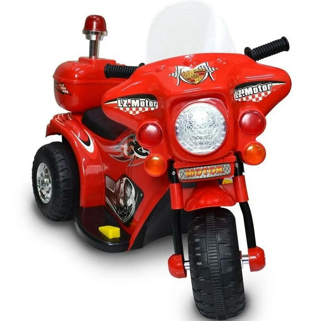 Moto Elétrica Infantil Super Moto GT2 Turbo Vermelha 12V - B