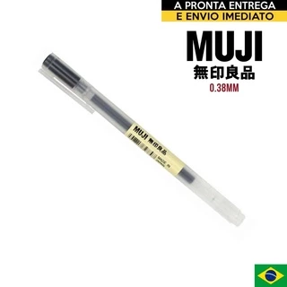 Caneta Muji 0.38mm Preta Unidades Original Japão