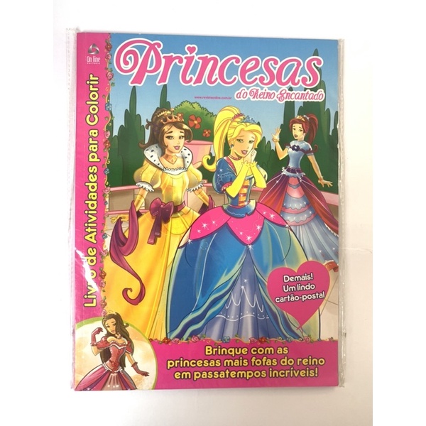  Princesas do Reino Encantado: Livro de Atividades Para
