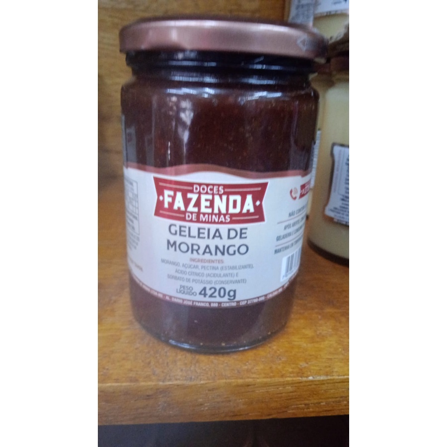 geleia de frutas varios sabores 420g