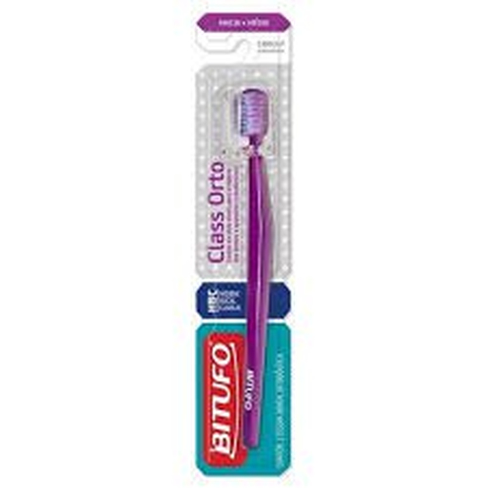 Escova Dental Bitufo Classica Ortodontica Macia + Media | Shopee Brasil