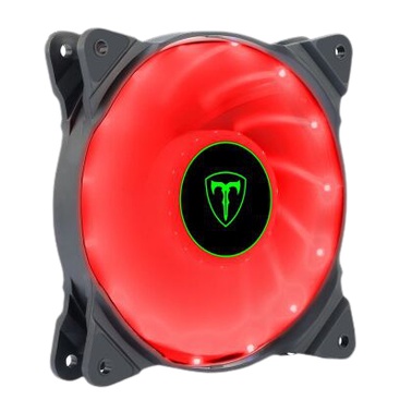 Cooler Fan ventoinha T-Dagger 120mm 3 Pinos + Molex 4 Pinos Led Luz Vermelho T-TGF300-R PC Gamer