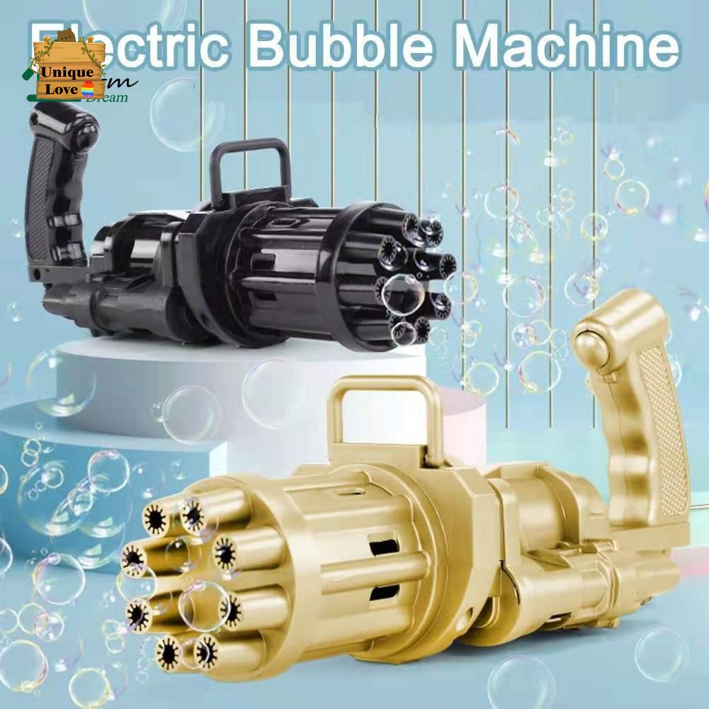 Máquina De Bolha Elétrica Auto Gatling Bubble Machine Gatling Gun Brinquedo Brinquedo De Sopro