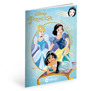 Livro De Atividades Princesas Disney Com Adesivos E Mascara