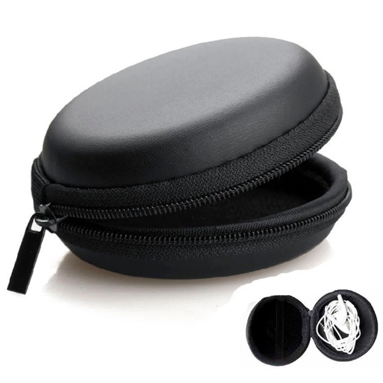 case redondo armazenamento ziper