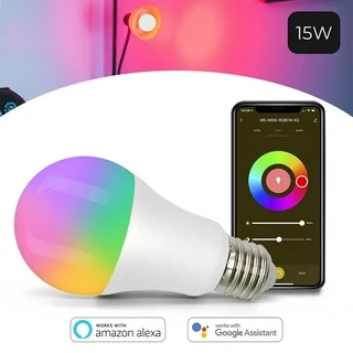 Smart Lâmpada Led Bulbo Inteligente Wifi Alexa Google 15w