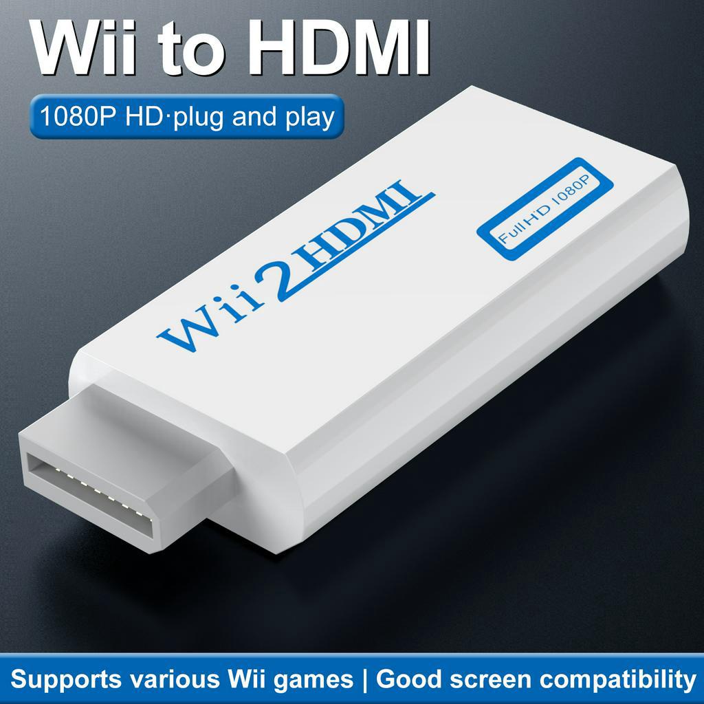 Adaptador HDMI Wii Para , Com Conector De Áudio De 3,5mm & 1080p Saída 720p Compatível Todos Os Modos De Exibição
