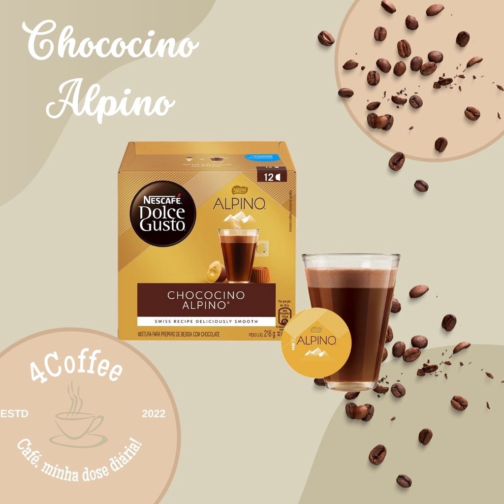 Chococino Alpino Dolce Gusto 216g Shopee Brasil