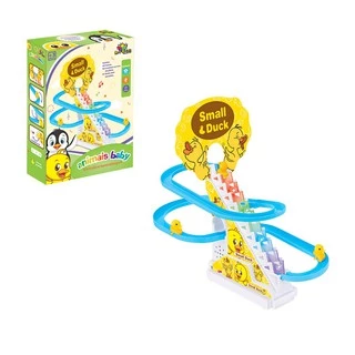Brinquedo Pista Musical Patinho Escorregador Escada A Pilha