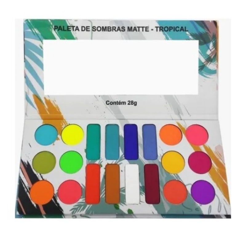 Paleta de sombras Topical 20 cores Shopee Brasil