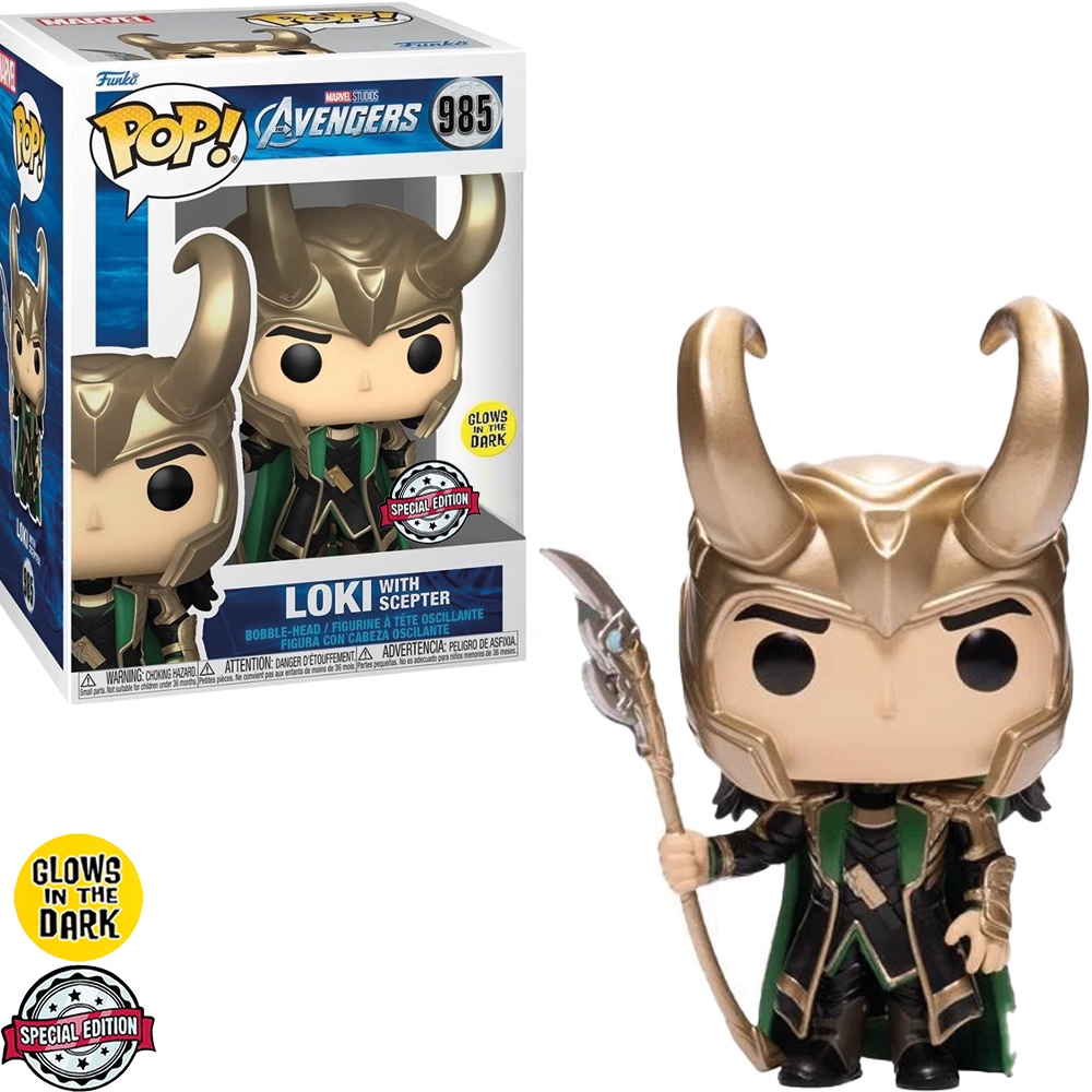 Funko Pop Marvel Avengers Exclusivo - Loki With Scepter 985