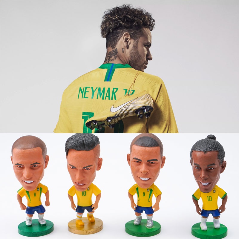 B4916 Mini Jogadores Seleção Brasil 2014 Soccer Starz Oscar