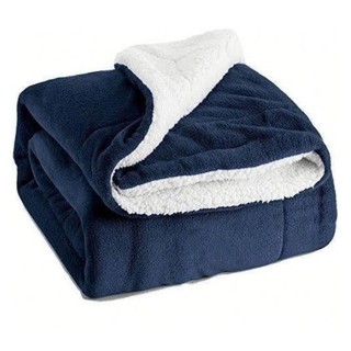 Coberta Sherpa Para Bebe 80x90 Azul Varios Tons