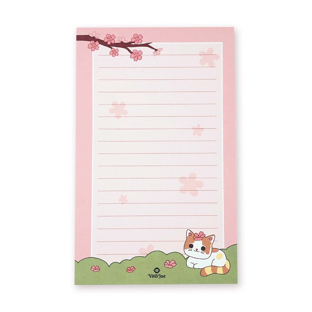 Bloco de Notas Mika Rosa 50 folhas 16x10cm