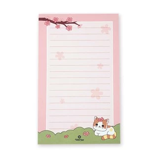 Bloco de Notas Mika Rosa 50 folhas 16x10cm