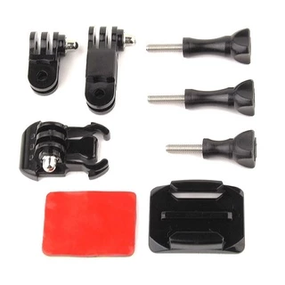 Kit De Montagem Do Capacete Para Lateral Curva GoPro Com Fivela De Liberação Rápida