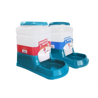 Kit Bebedouro Comedouro Automatico Cachorro Gato Prático 3Lt