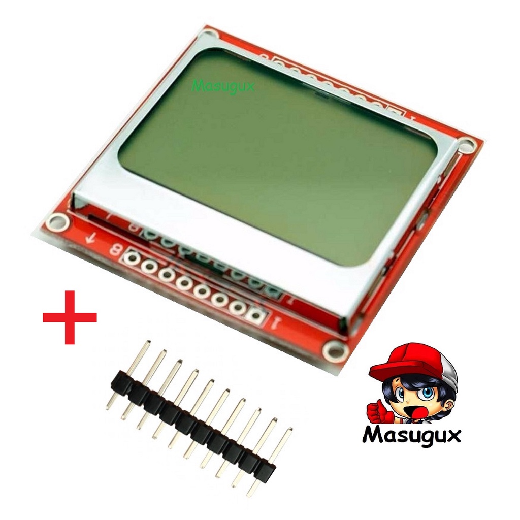 Modulo Display LCD Nokia 5110 Placa expansão modelo Compatível com Arduino ESP32 NodeMcu 8266