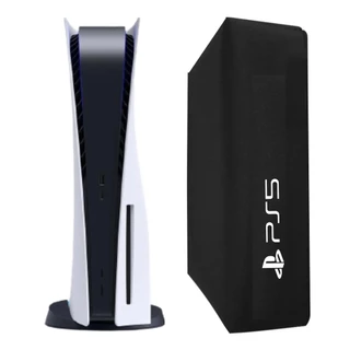 Capa Para PS5 Vertical Slim Antipoeira Case Protetora Flanelado Impermeável