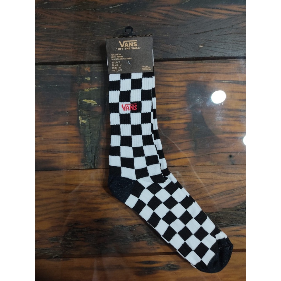 MEIA CANO ALTO VANS QUADRICULADA | Shopee Brasil