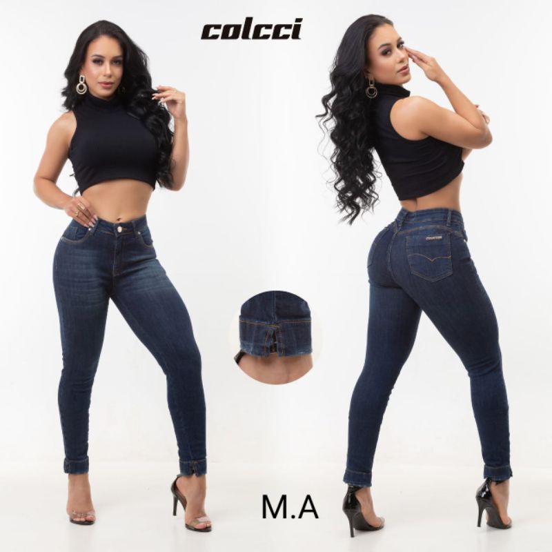 Calça jeans feminina branca sales colcci